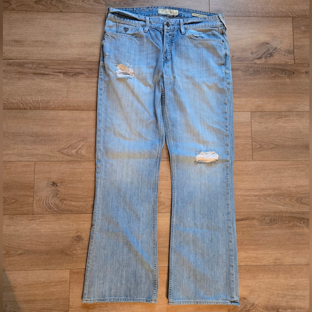 Guess Blue Straight Leg Jeans